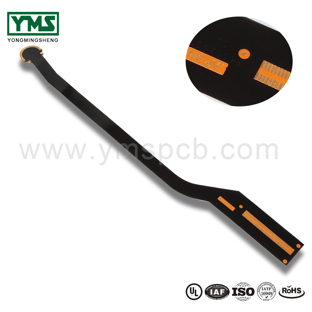 Short Lead Time for Multi-Step Hdi -
2layer Cem-3 Stiffener Black Flexible Printed Circuit Board | YMSPCB – Yongmingsheng detail pictures
